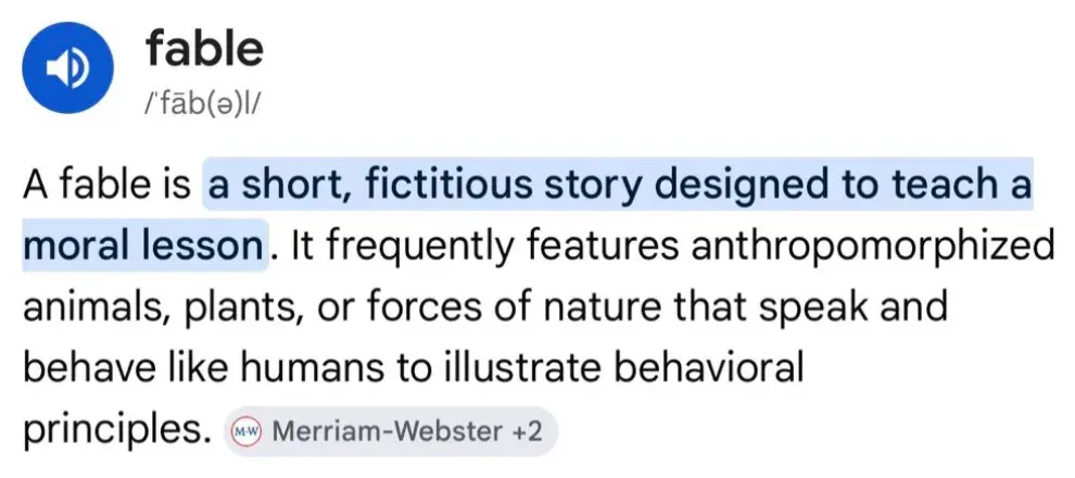 Definition of Fable