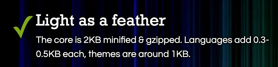 Example from the PrismJS website